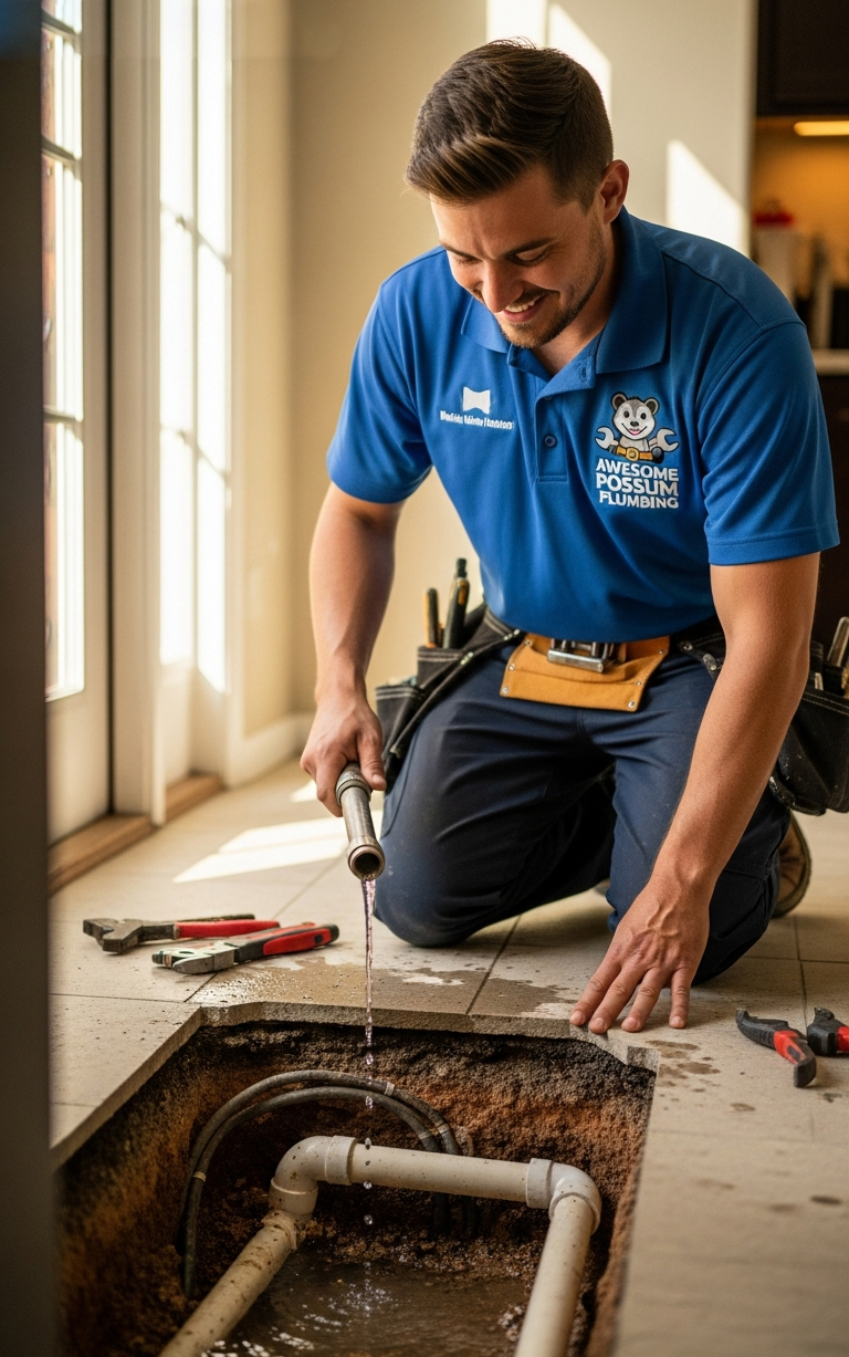 lake elsinore slab leak repair